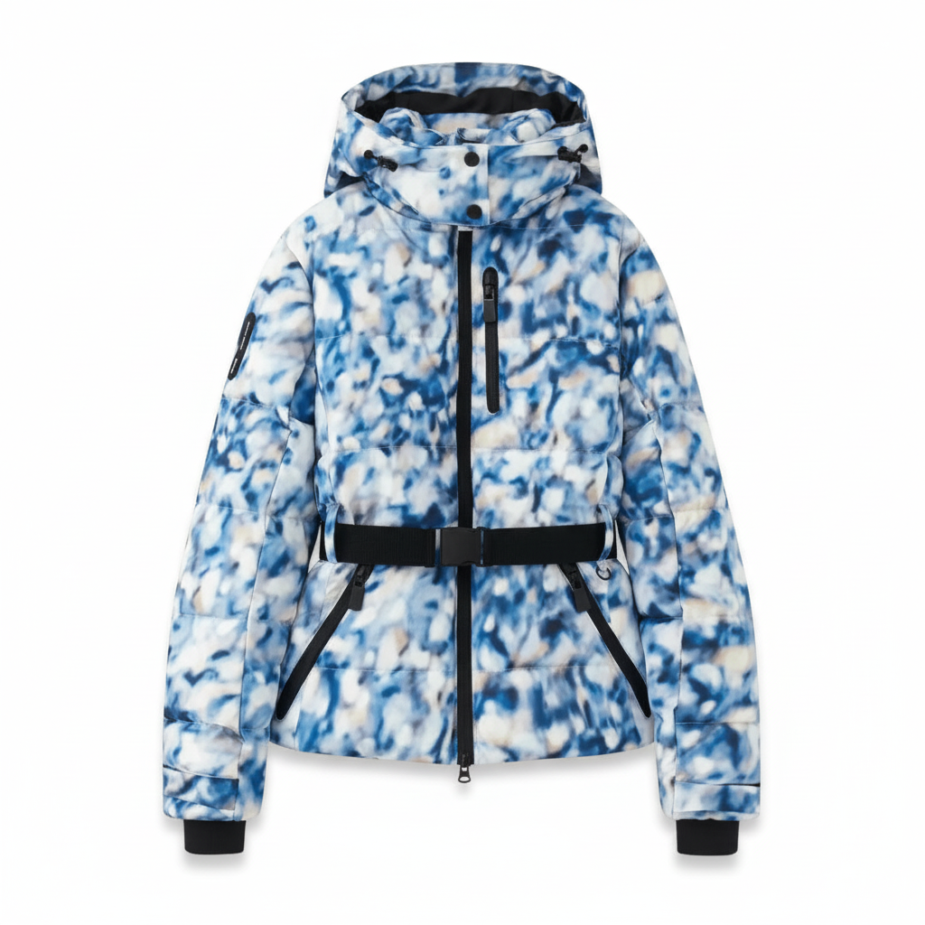 LeRoxy | Dames Gewatteerde Winterjas met Riem en Capuchon | Warm Puffer Jack