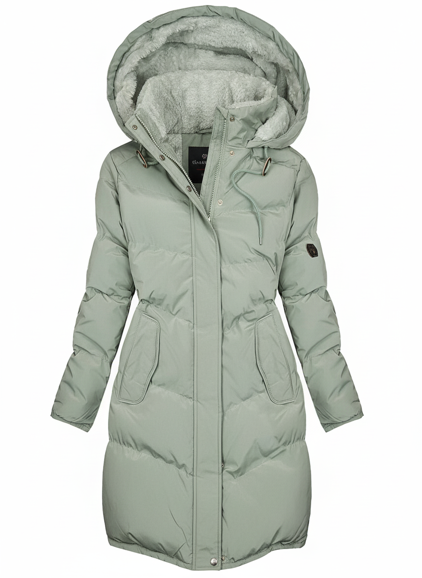 LeRoxy | Dames Lange Winterjas Parka Fleece met Capuchon | Warm & Waterafstotend